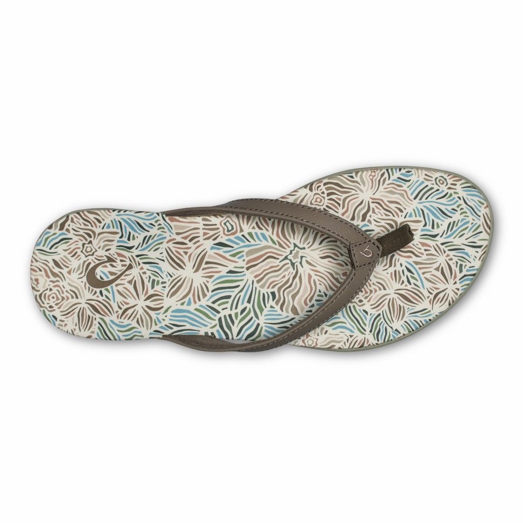 Olukai Women's Hoopio Hau Flip Flop - Warm Taupe / Hau US395-678